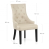 Silla Cuero Regenerado - Ascot Crema