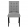 Silla Tela Patas Negras - Thornton Gris