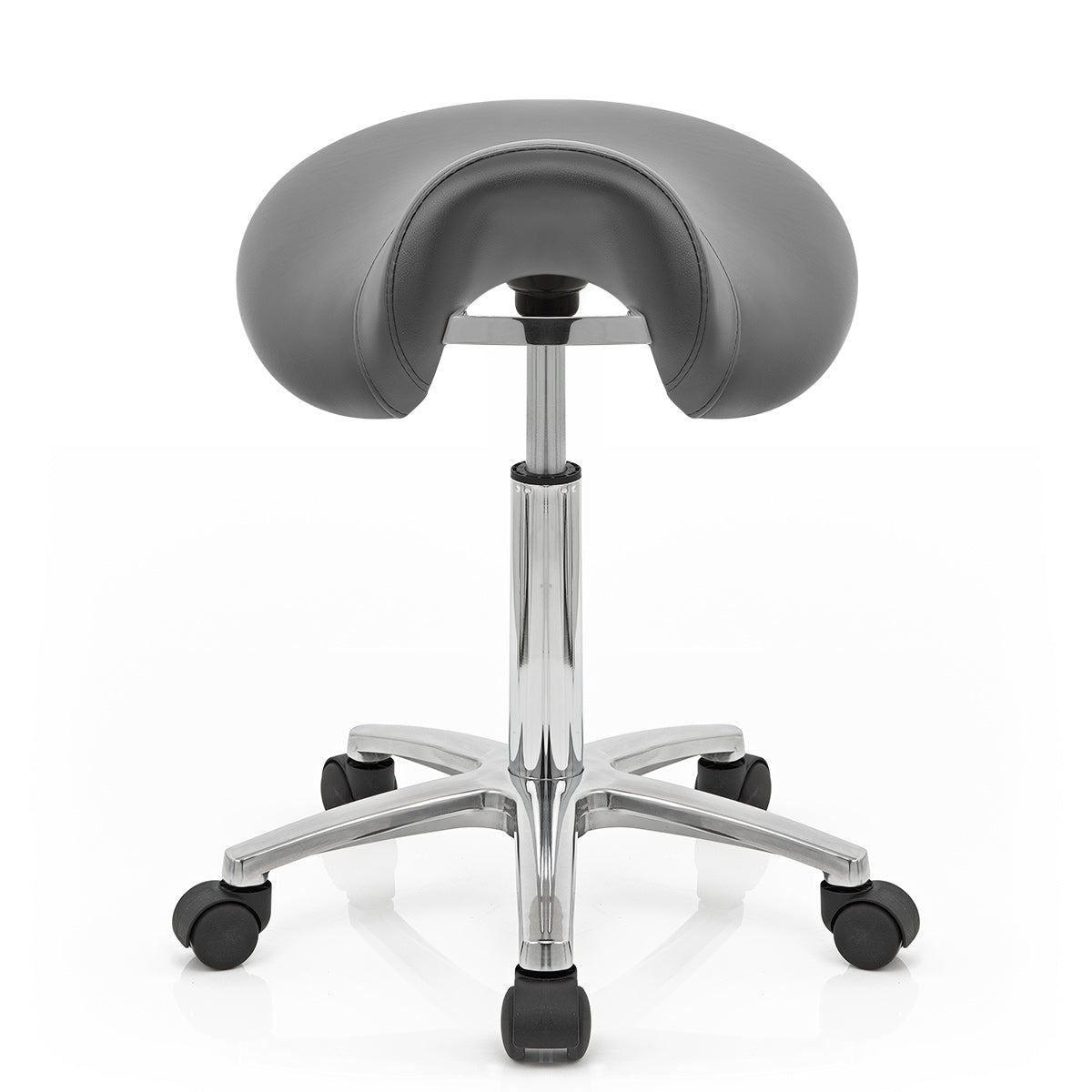 Sillín Polipiel Cromo - Saddle Deluxe Gris