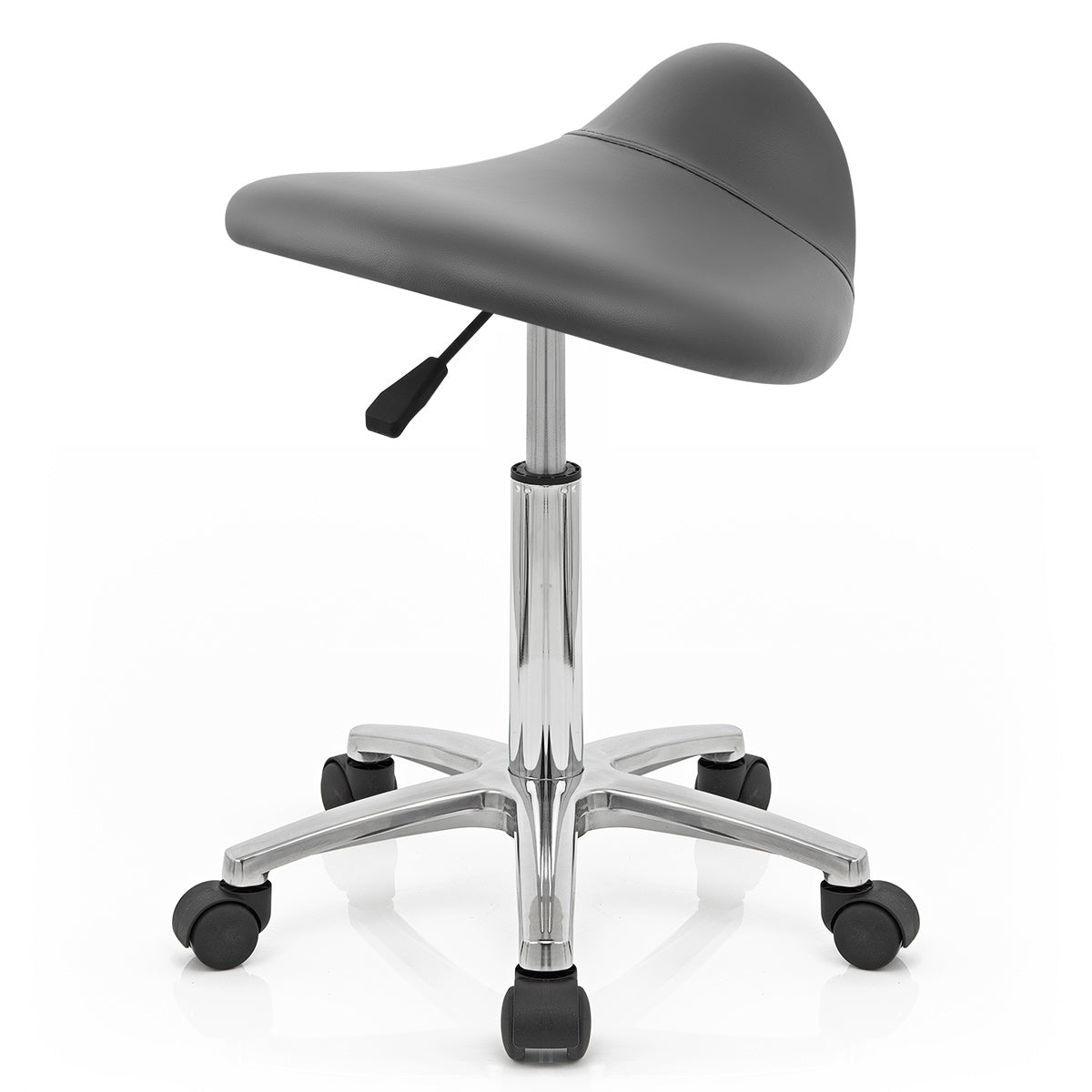 Sillín Polipiel Cromo - Saddle Deluxe Gris