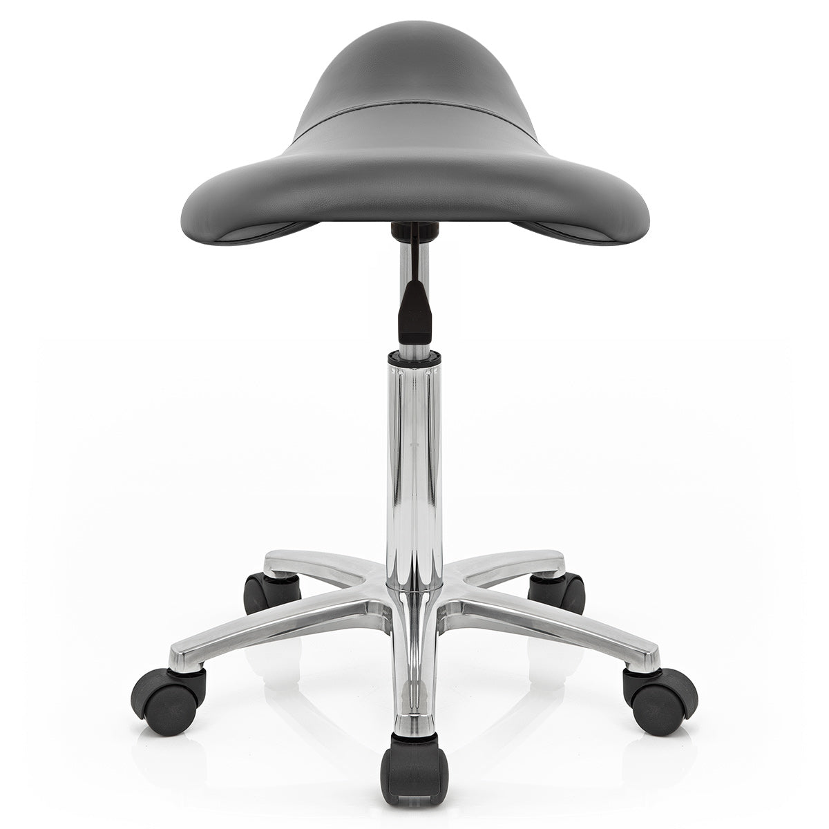 Sillín Polipiel Cromo - Saddle Deluxe Gris