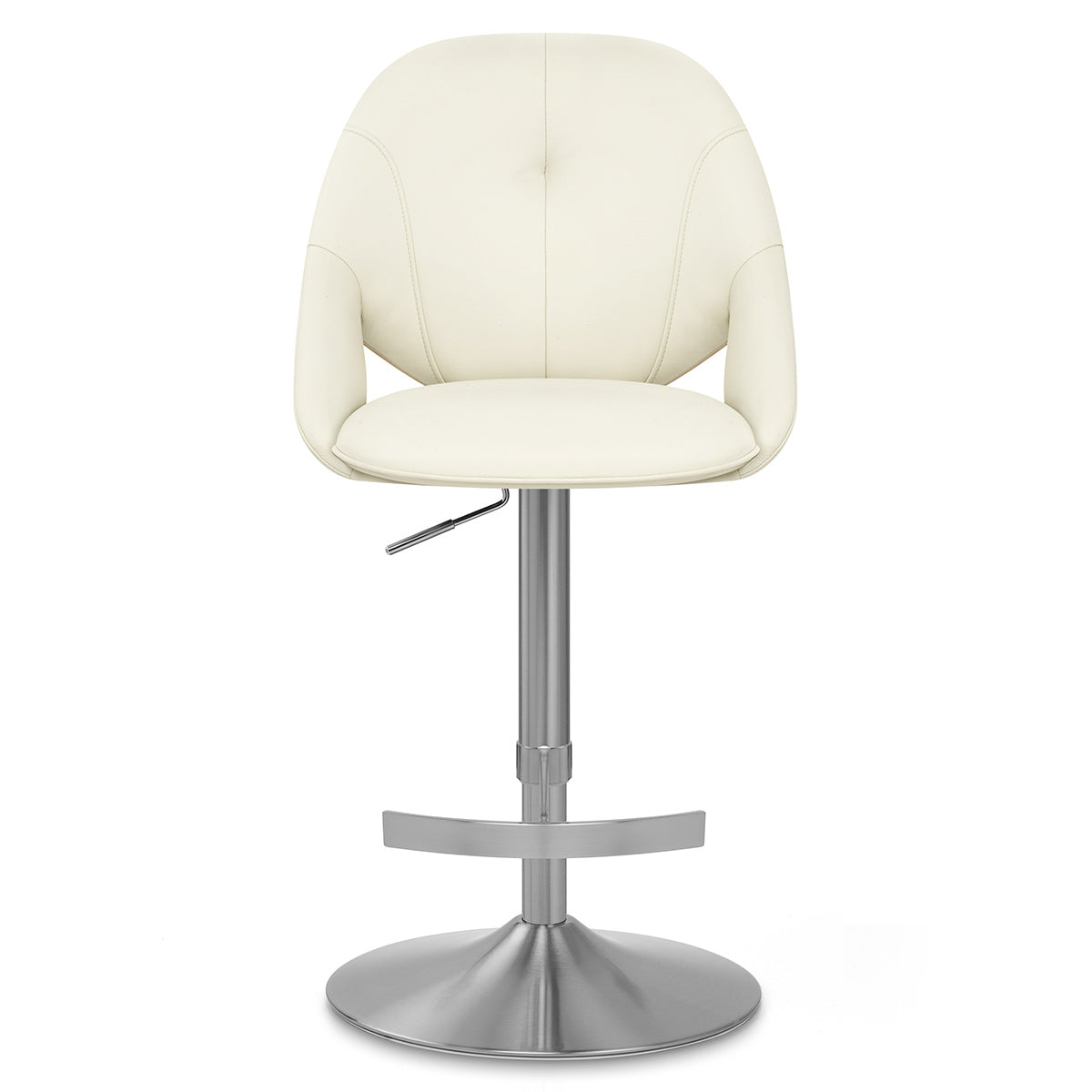 Taburete Eco Piel Cepillado - Rico Crema