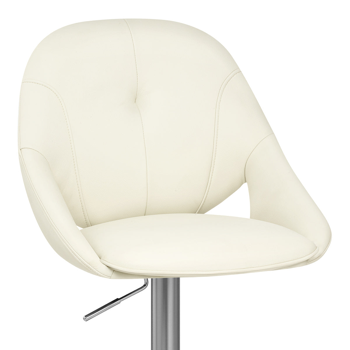 Taburete Eco Piel Cepillado - Rico Crema