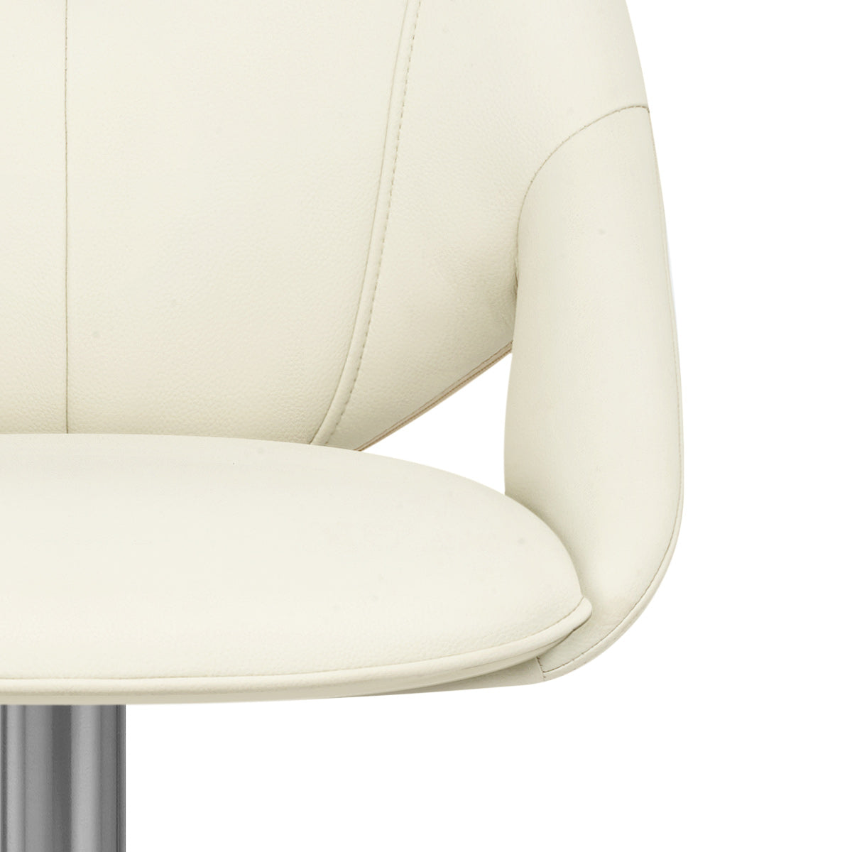 Taburete Eco Piel Cepillado - Rico Crema