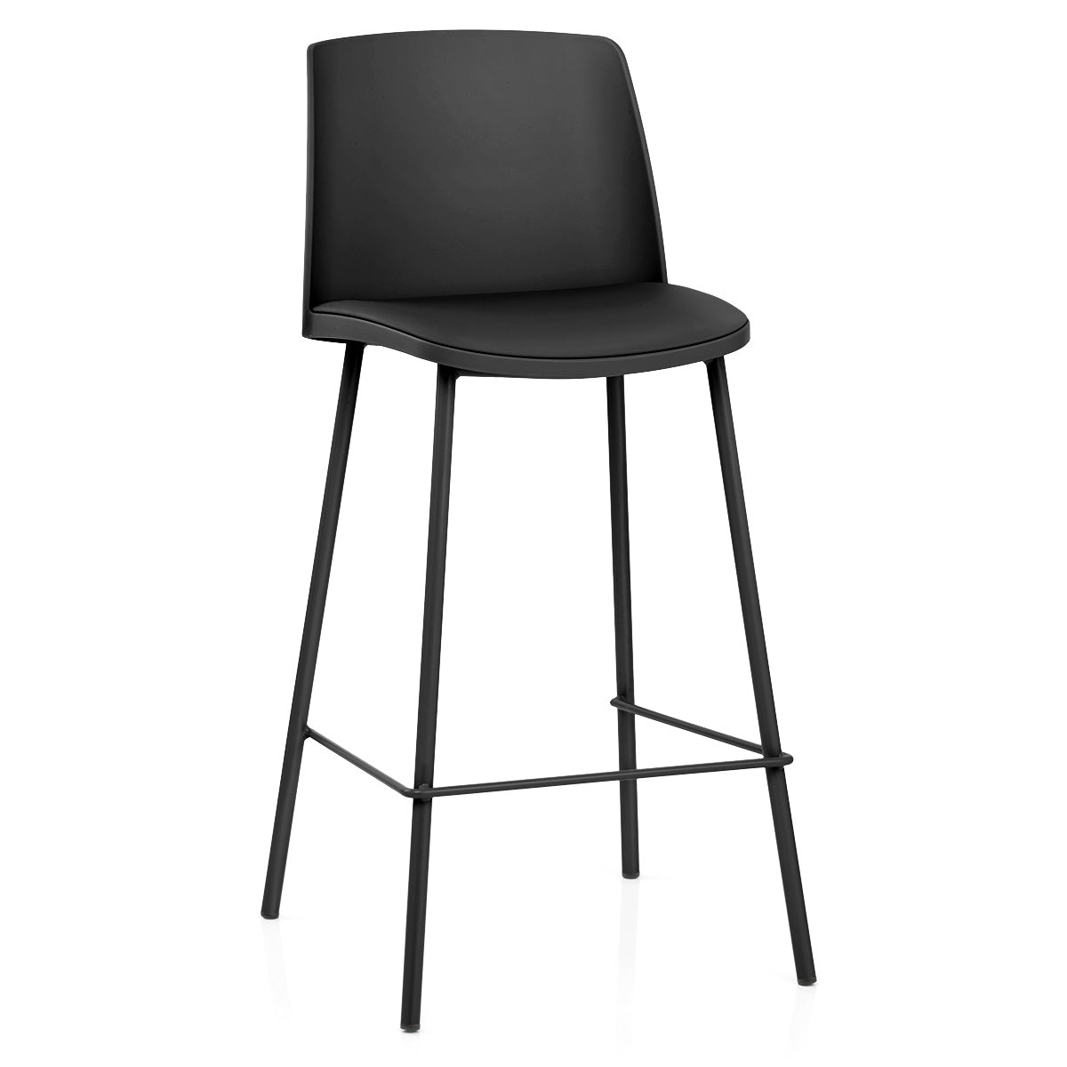Taburete Polipiel - Cosmo Negro