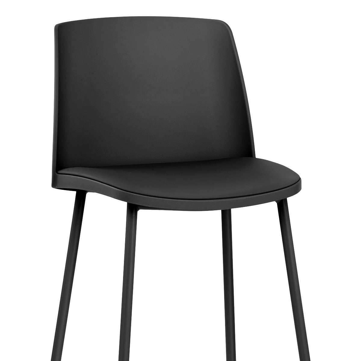 Taburete Polipiel - Cosmo Negro