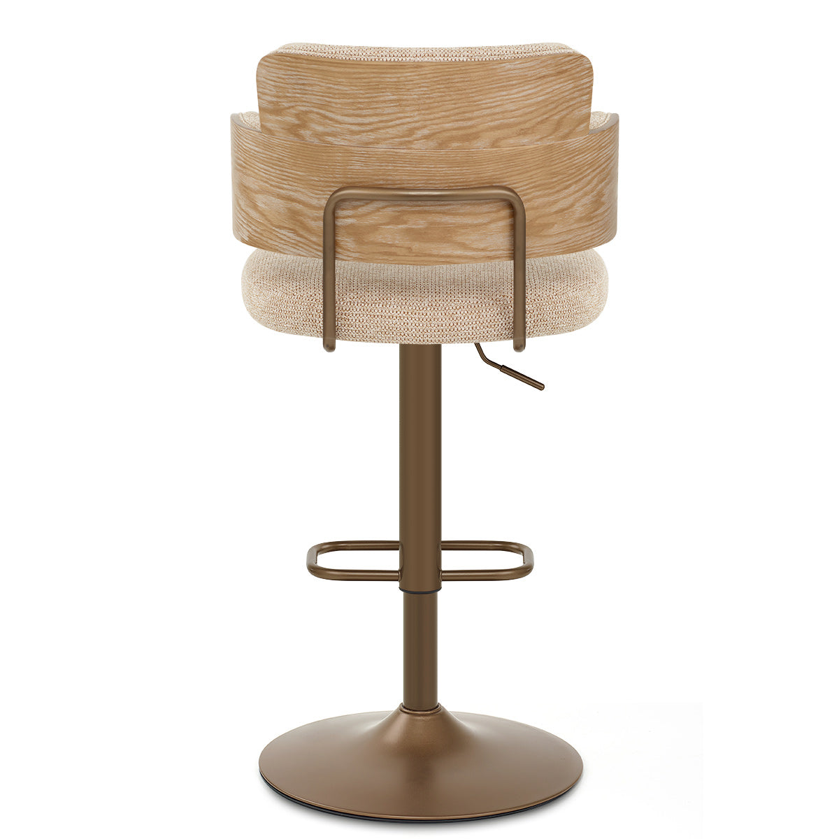Taburete Tela Cobre - Logan Crema