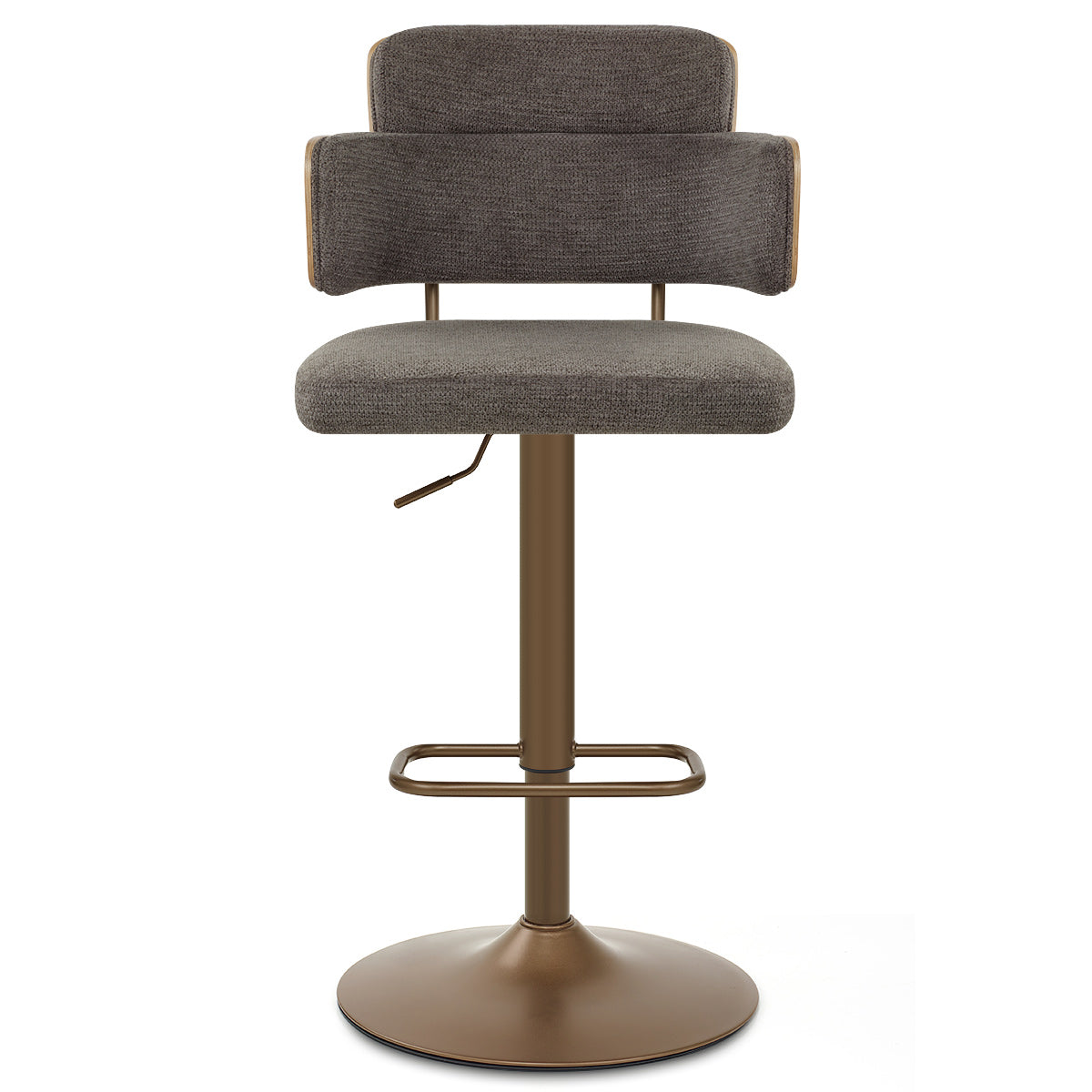 Taburete Tela Cobre - Logan Gris