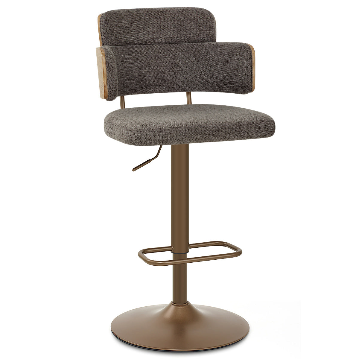Taburete Tela Cobre - Logan Gris
