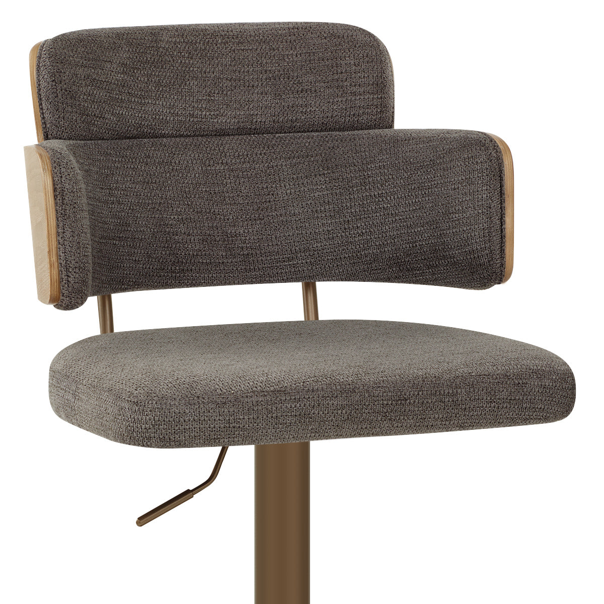 Taburete Tela Cobre - Logan Gris