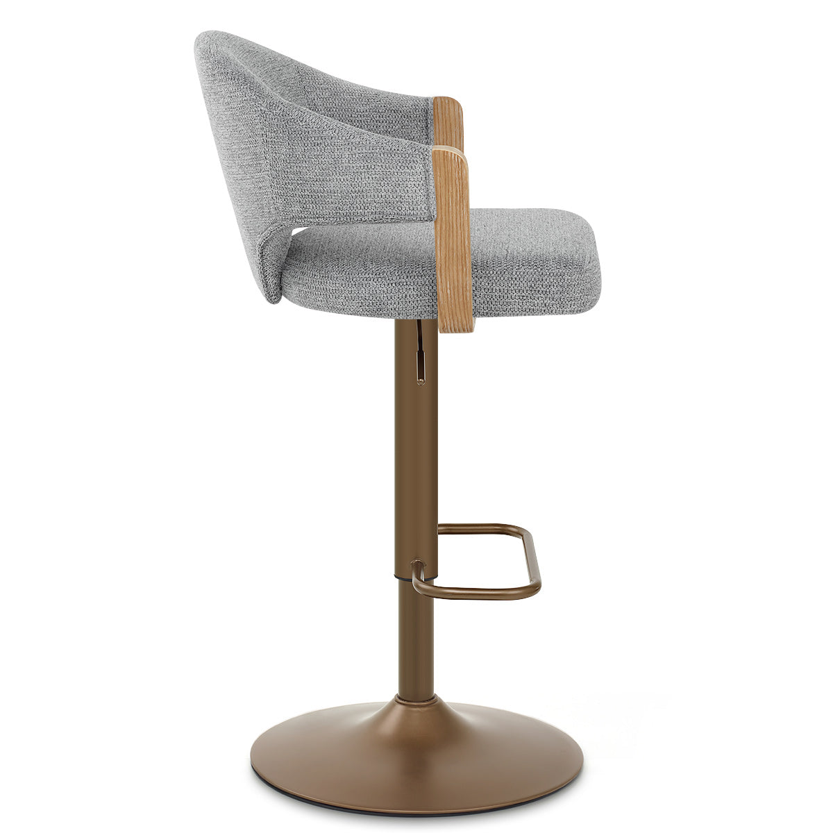 Taburete Tela Cobre - Arco Gris