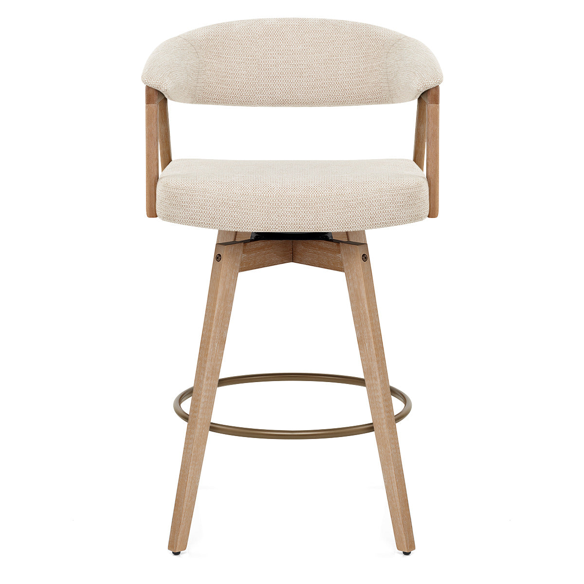 Taburete Tela Roble - Falco Crema