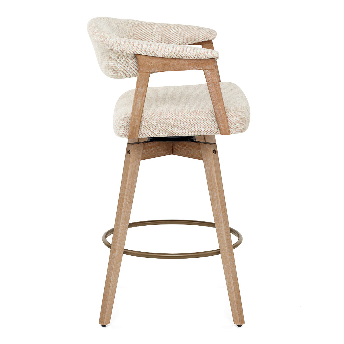 Taburete Tela Roble - Falco Crema