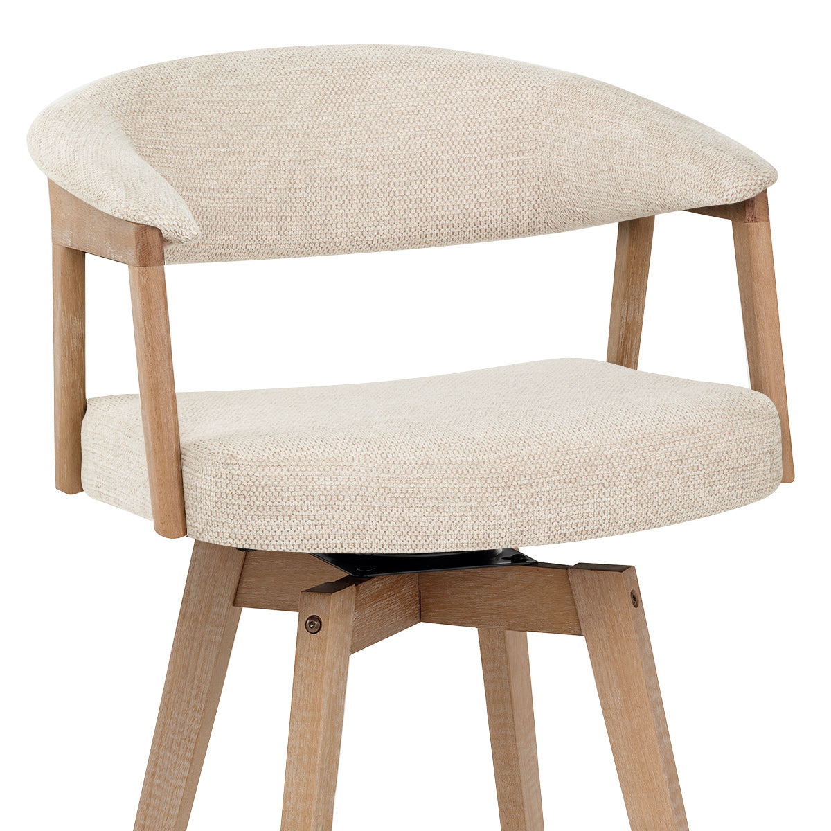 Taburete Tela Roble - Falco Crema
