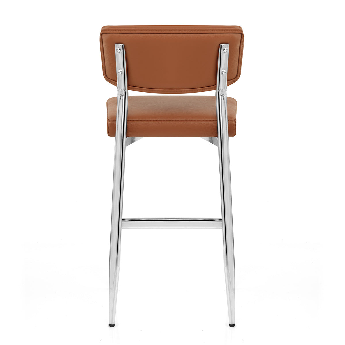 Taburete Cuero Auténtico - Parker Marrón