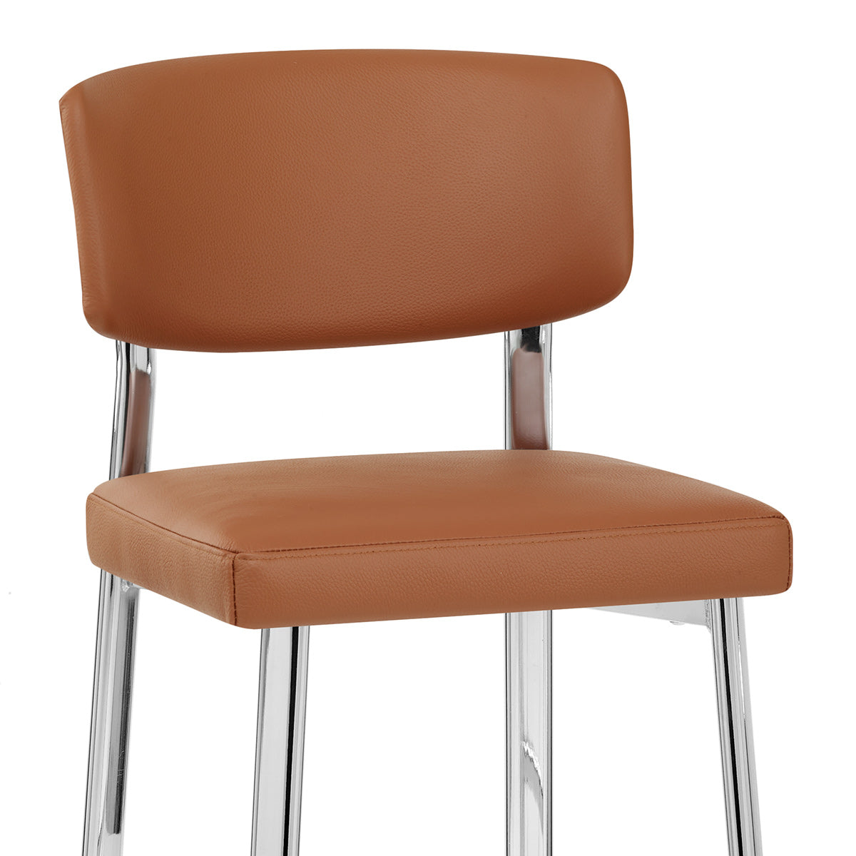 Taburete Cuero Auténtico - Parker Marrón