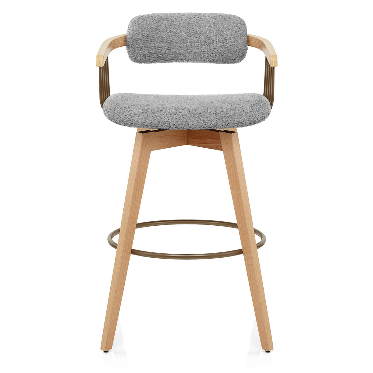 Taburete Tela Roble - Electra Gris