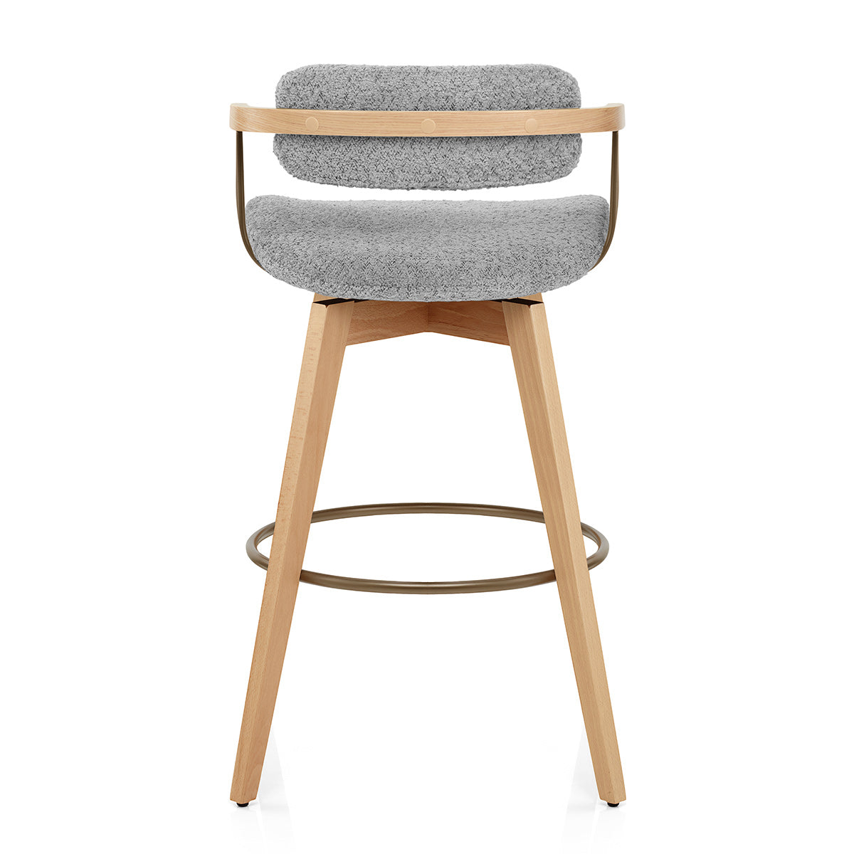 Taburete Tela Roble - Electra Gris