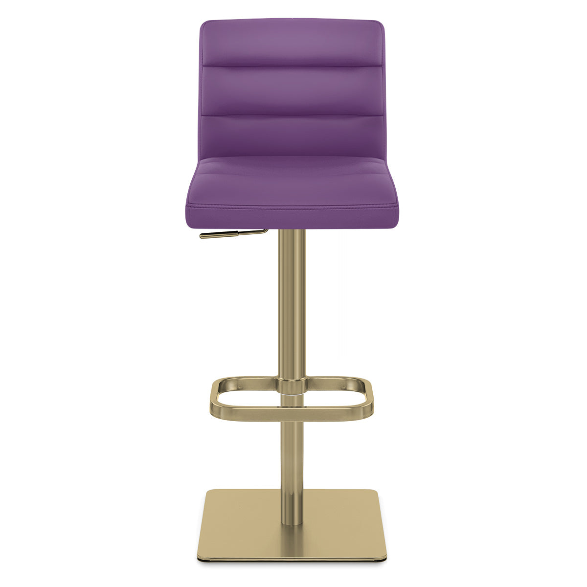 Taburete Polipiel Dorado - Lush Morado