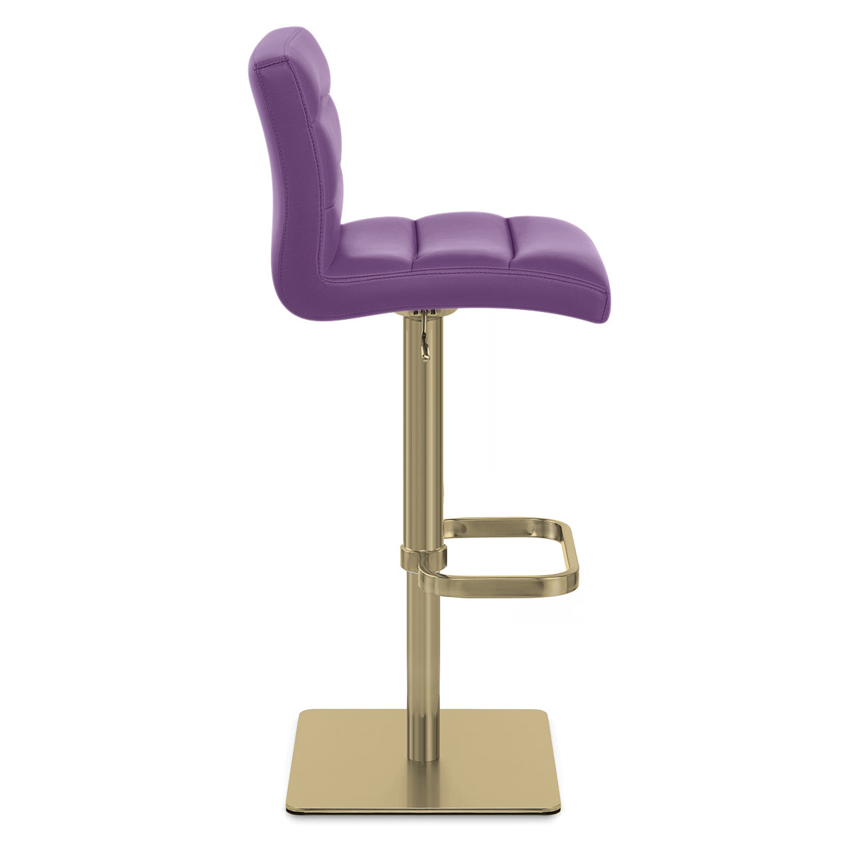 Taburete Polipiel Dorado - Lush Morado
