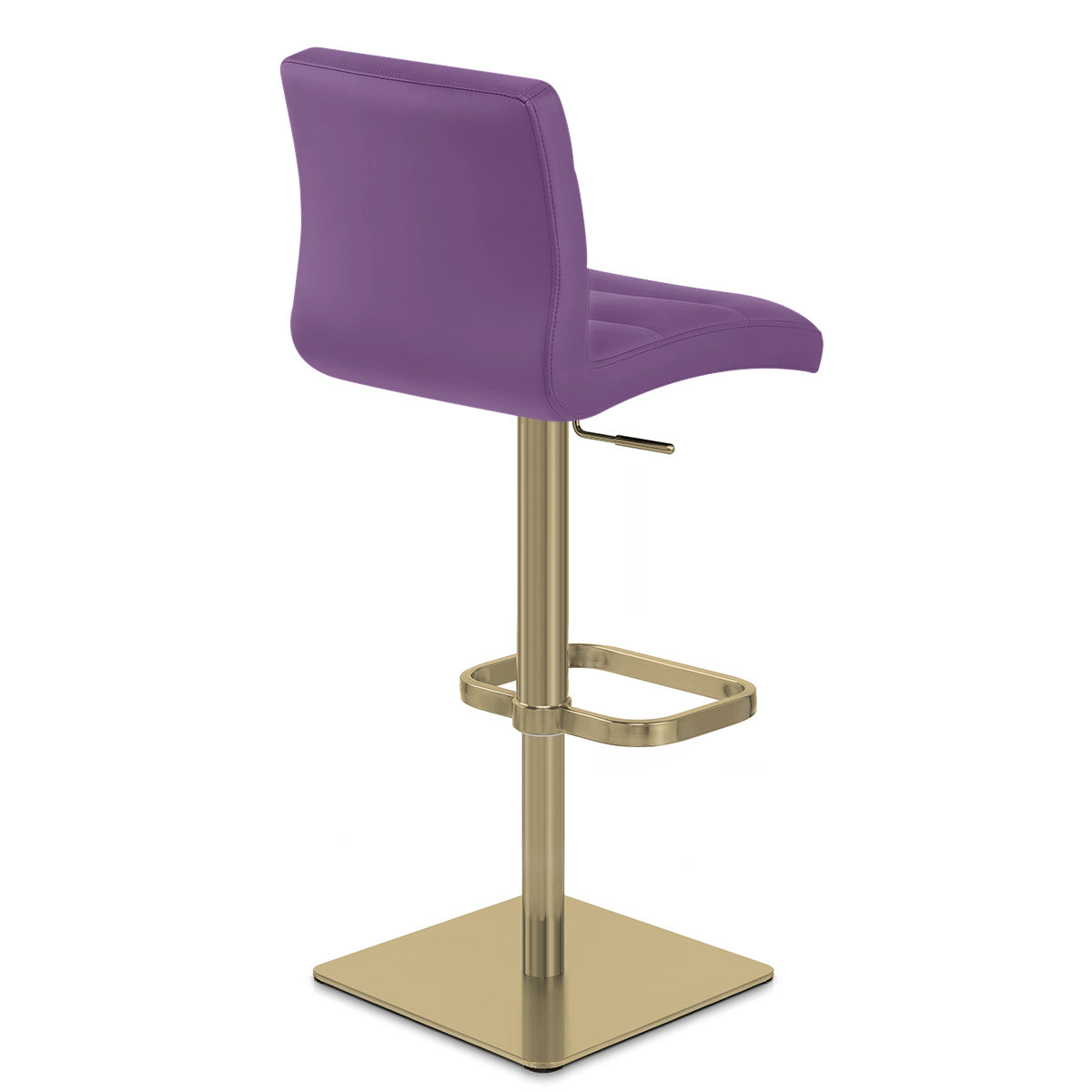 Taburete Polipiel Dorado - Lush Morado