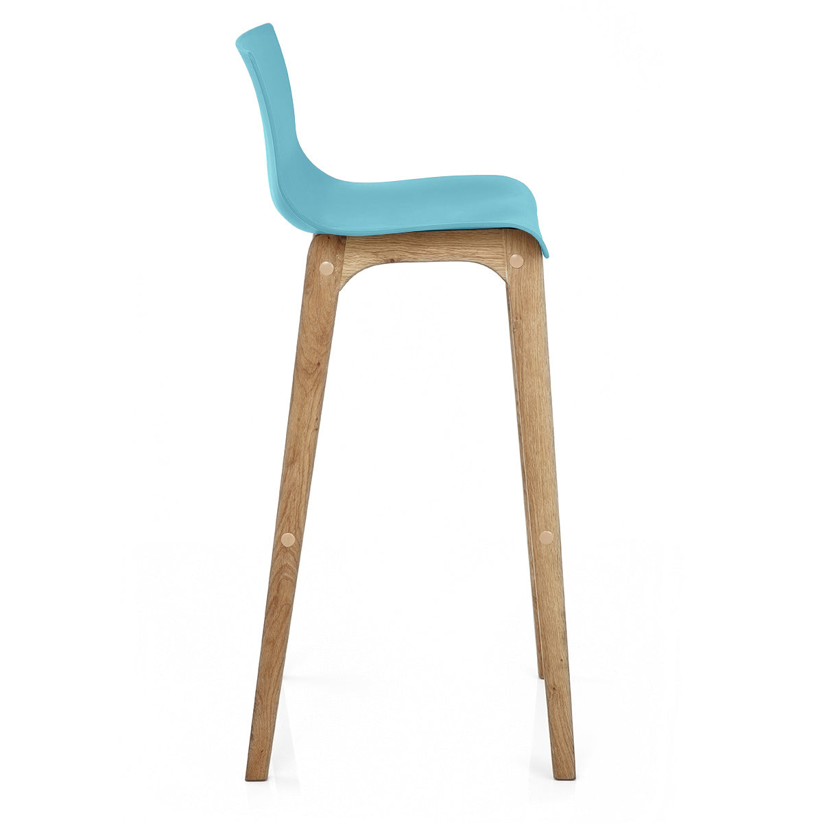 Taburete Madera Resina - Drift Alto Azul