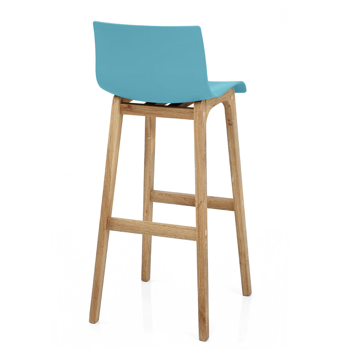 Taburete Madera Resina - Drift Alto Azul
