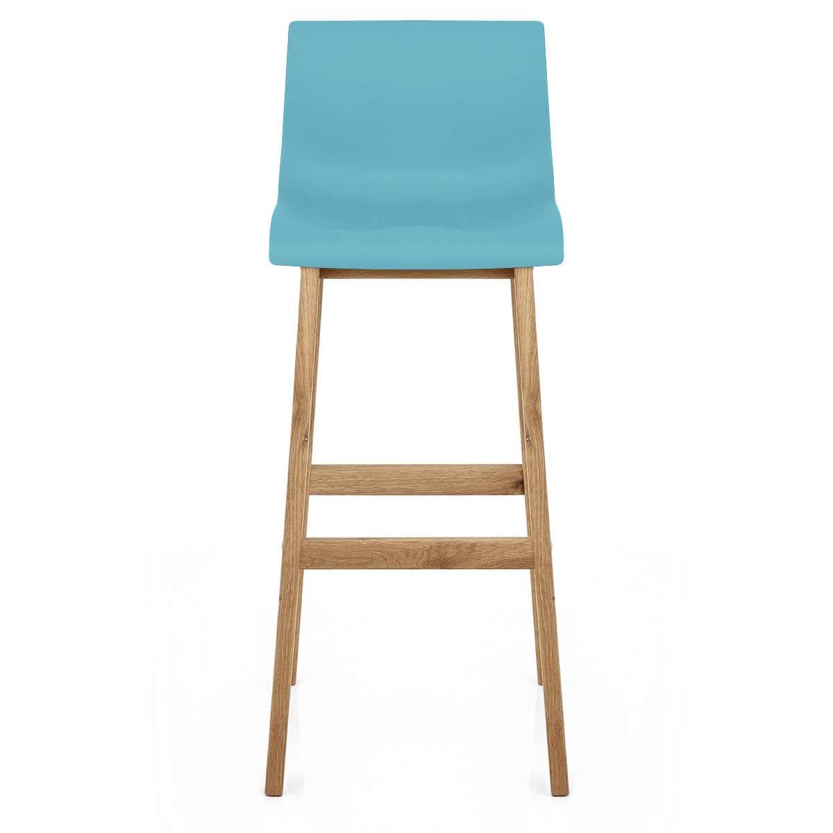 Taburete Madera Resina - Drift Alto Azul