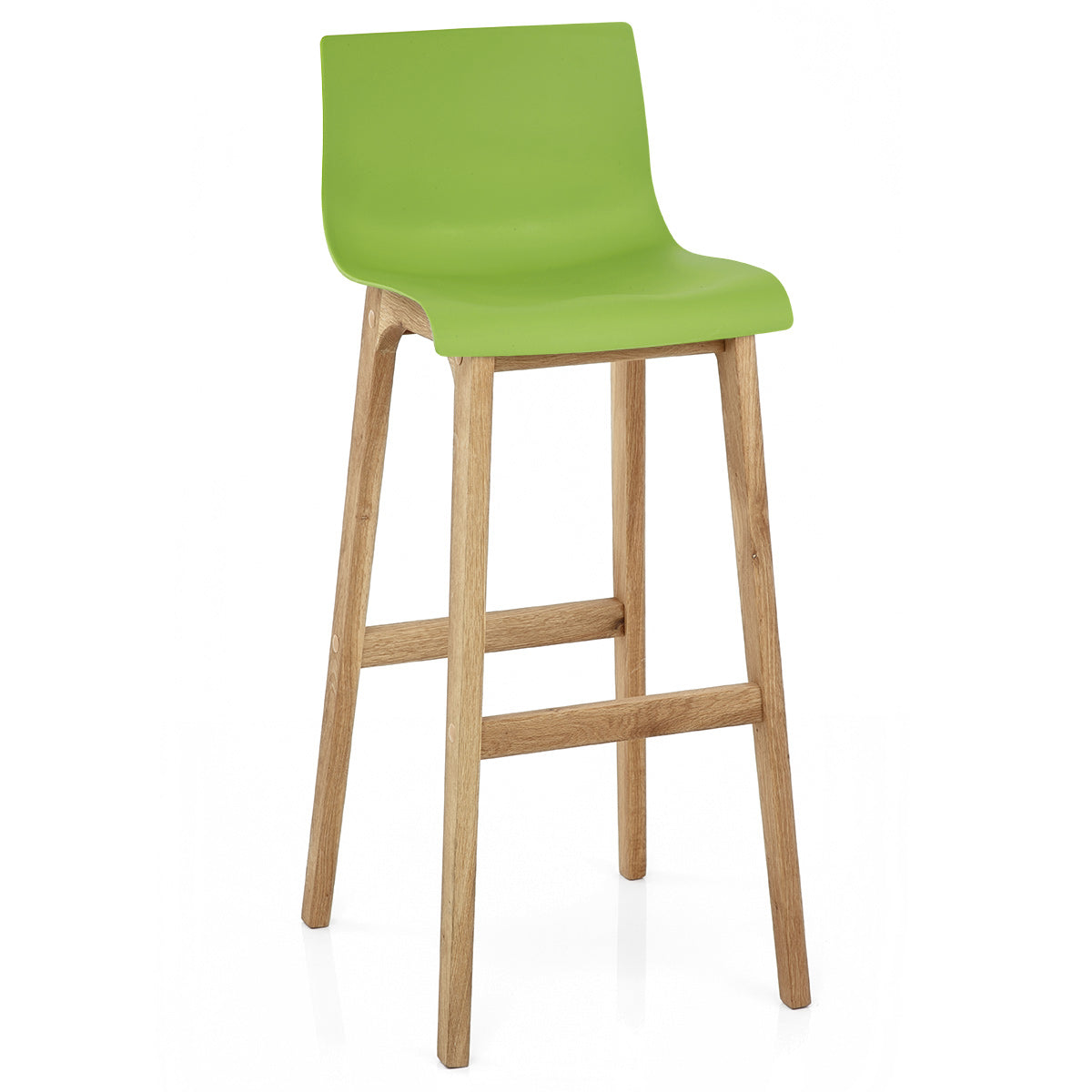 Taburete Madera Resina - Drift Alto Verde
