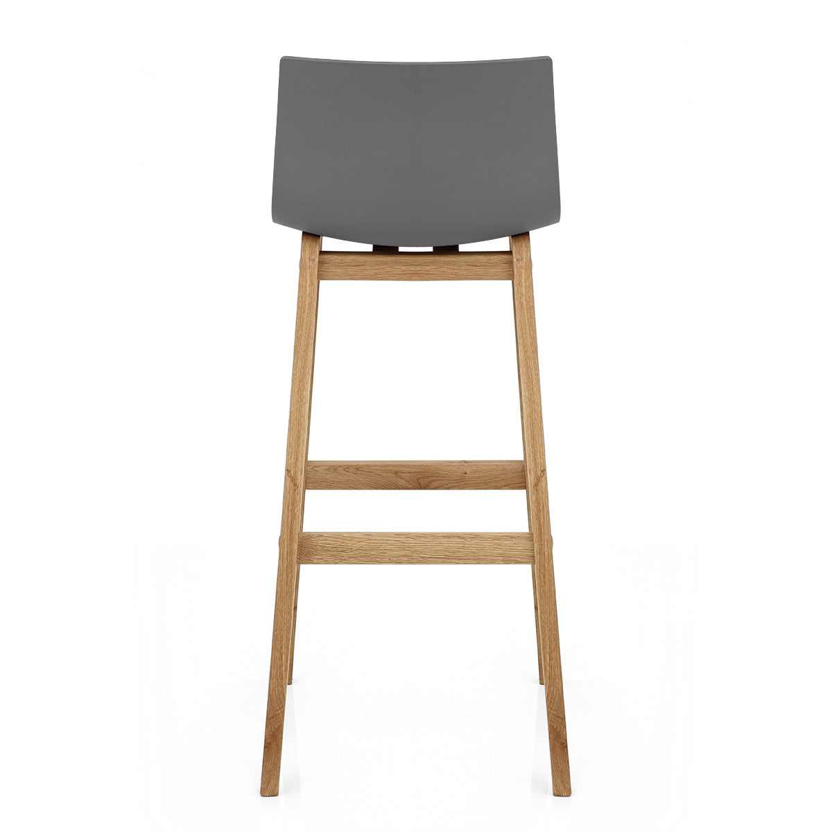 Taburete Madera Resina - Drift Alto Gris Oscuro