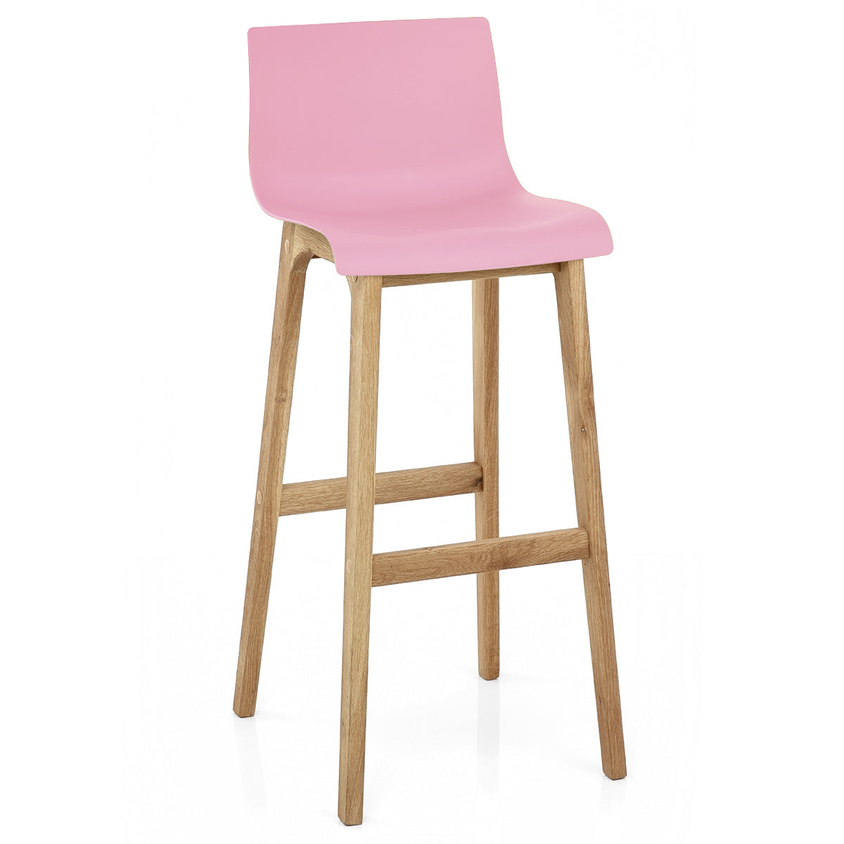 Taburete Madera Resina - Drift Alto Rosa