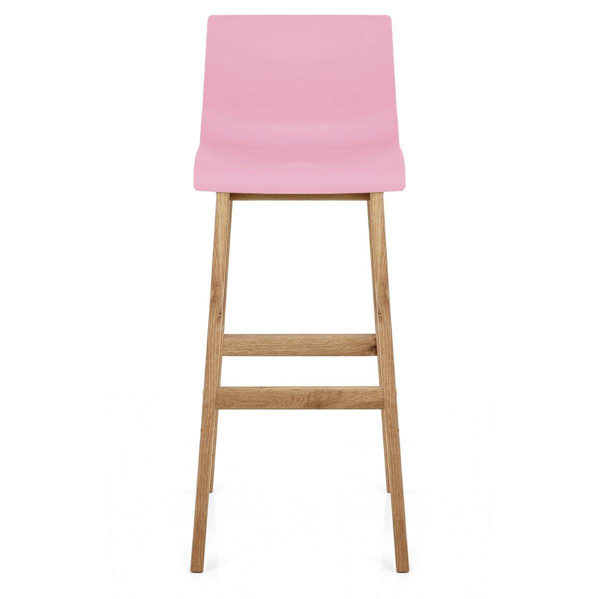 Taburete Madera Resina - Drift Alto Rosa
