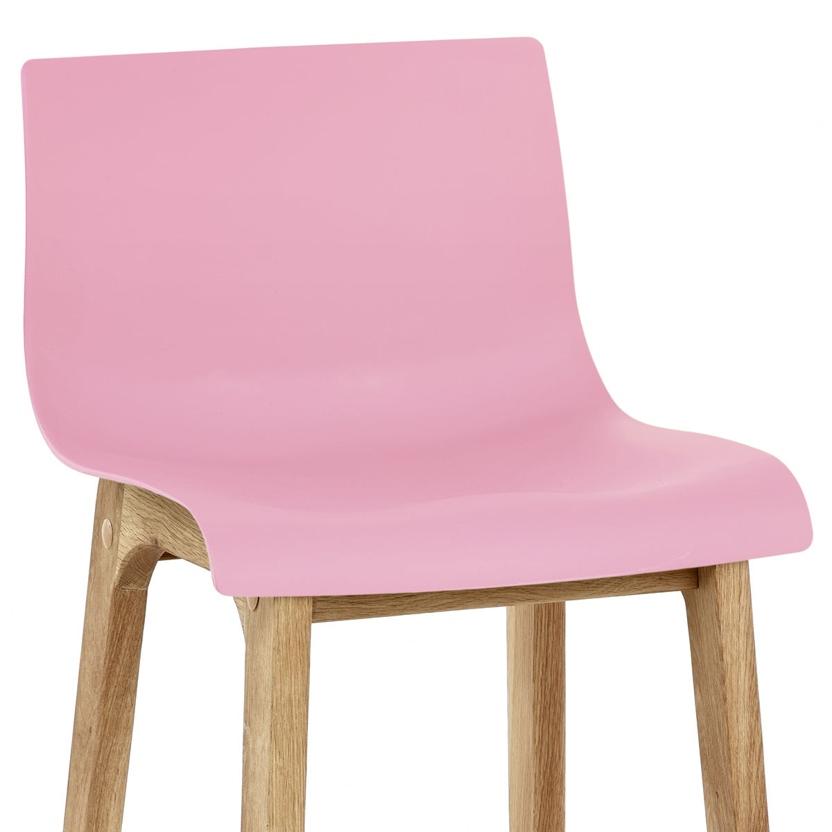 Taburete Madera Resina - Drift Alto Rosa