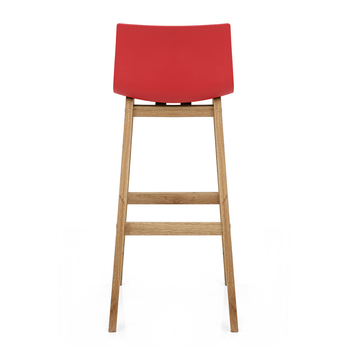 Taburete Madera Resina - Drift Alto Rojo