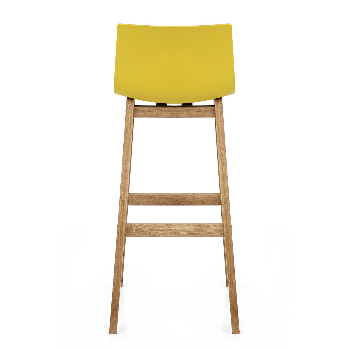 Taburete Madera Resina - Drift Alto Amarillo