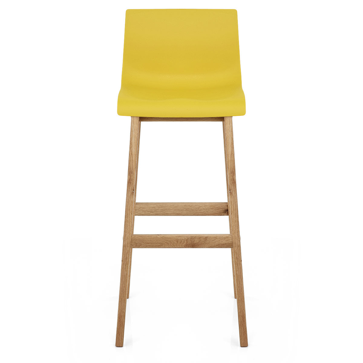 Taburete Madera Resina - Drift Alto Amarillo
