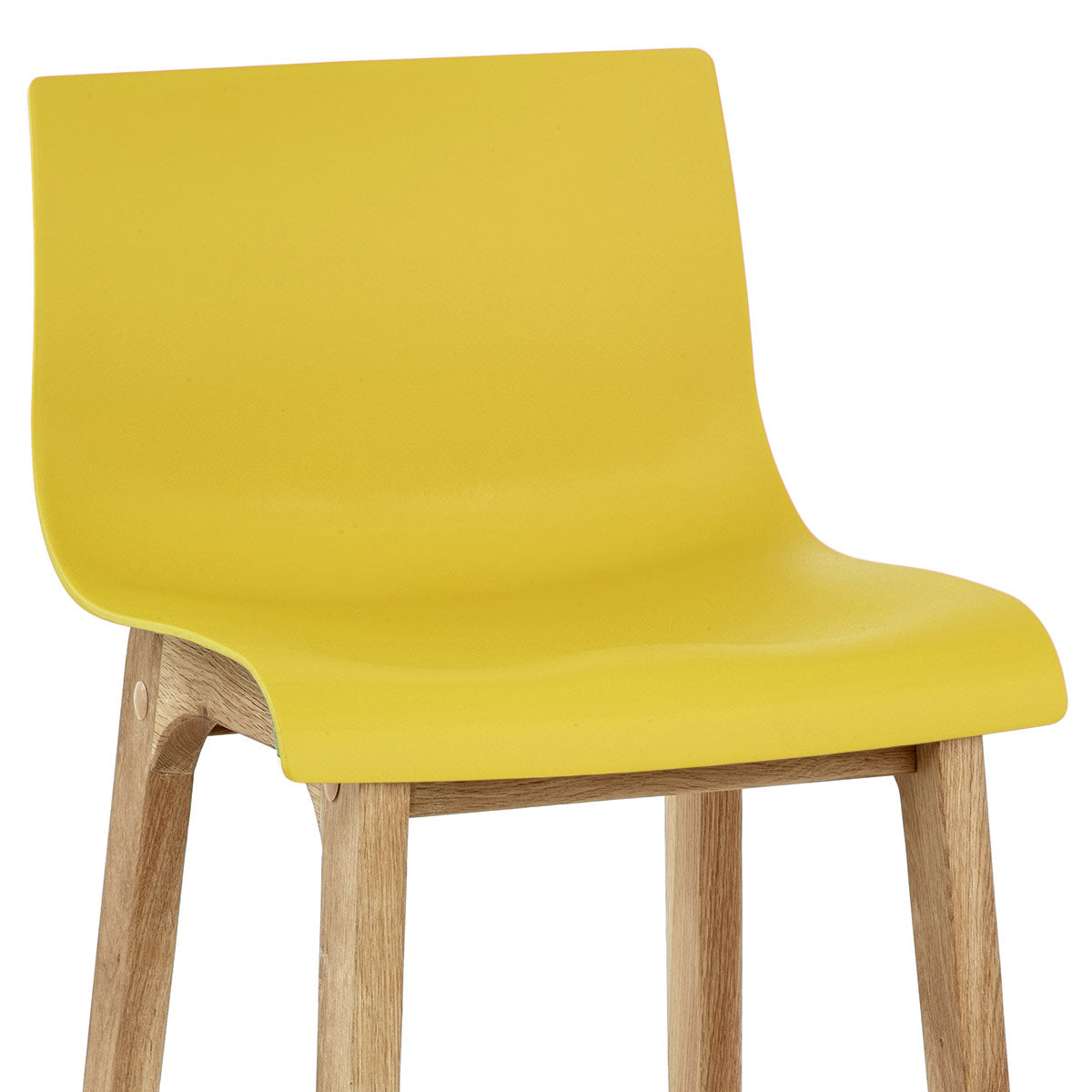 Taburete Madera Resina - Drift Alto Amarillo