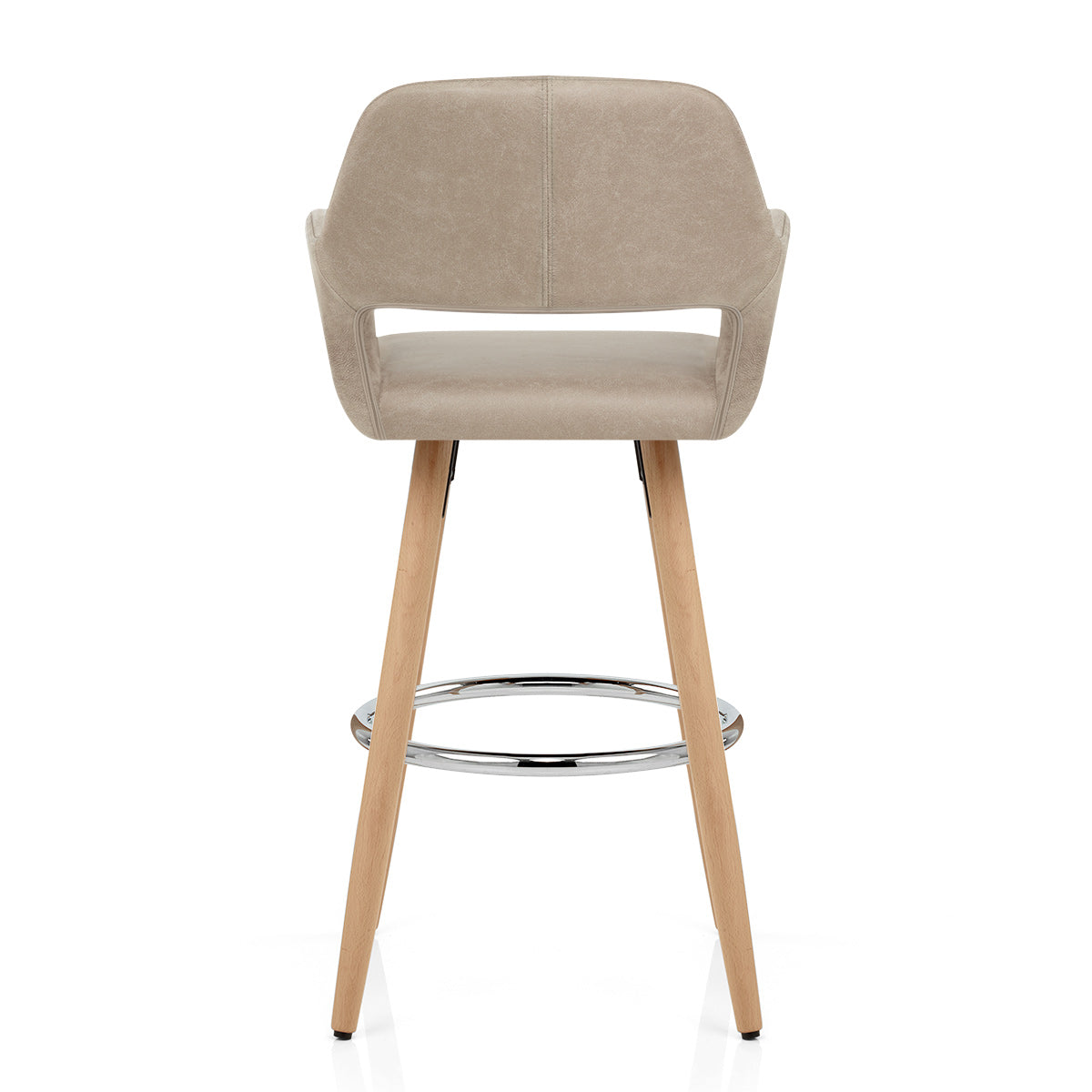 Taburete Polipiel Antiguo Madera - Kite Gris Pardo