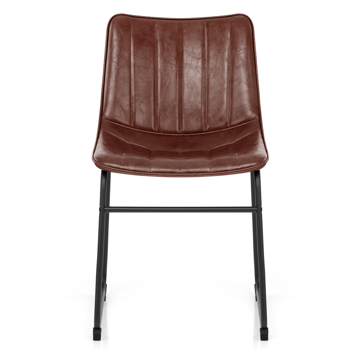 Silla Polipiel Metal - Tucker Marrón