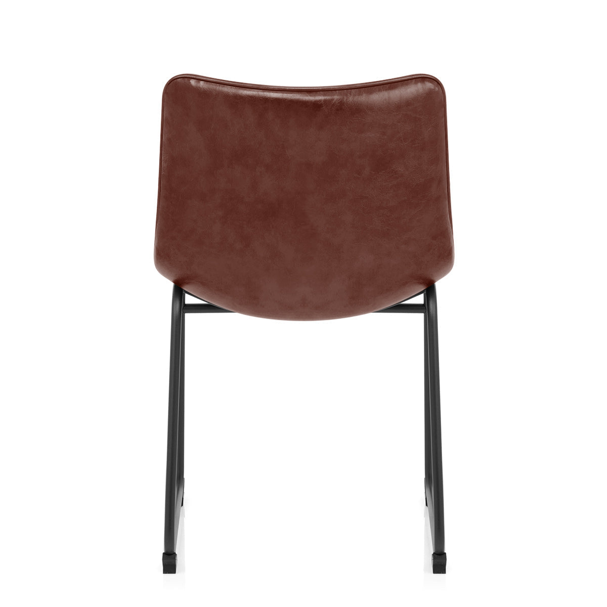 Silla Polipiel Metal - Tucker Marrón