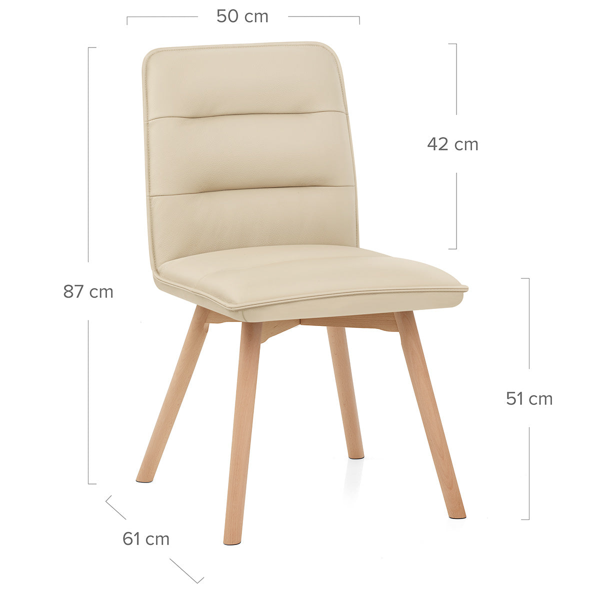 Silla Cuero Auténtico - Ciro Crema