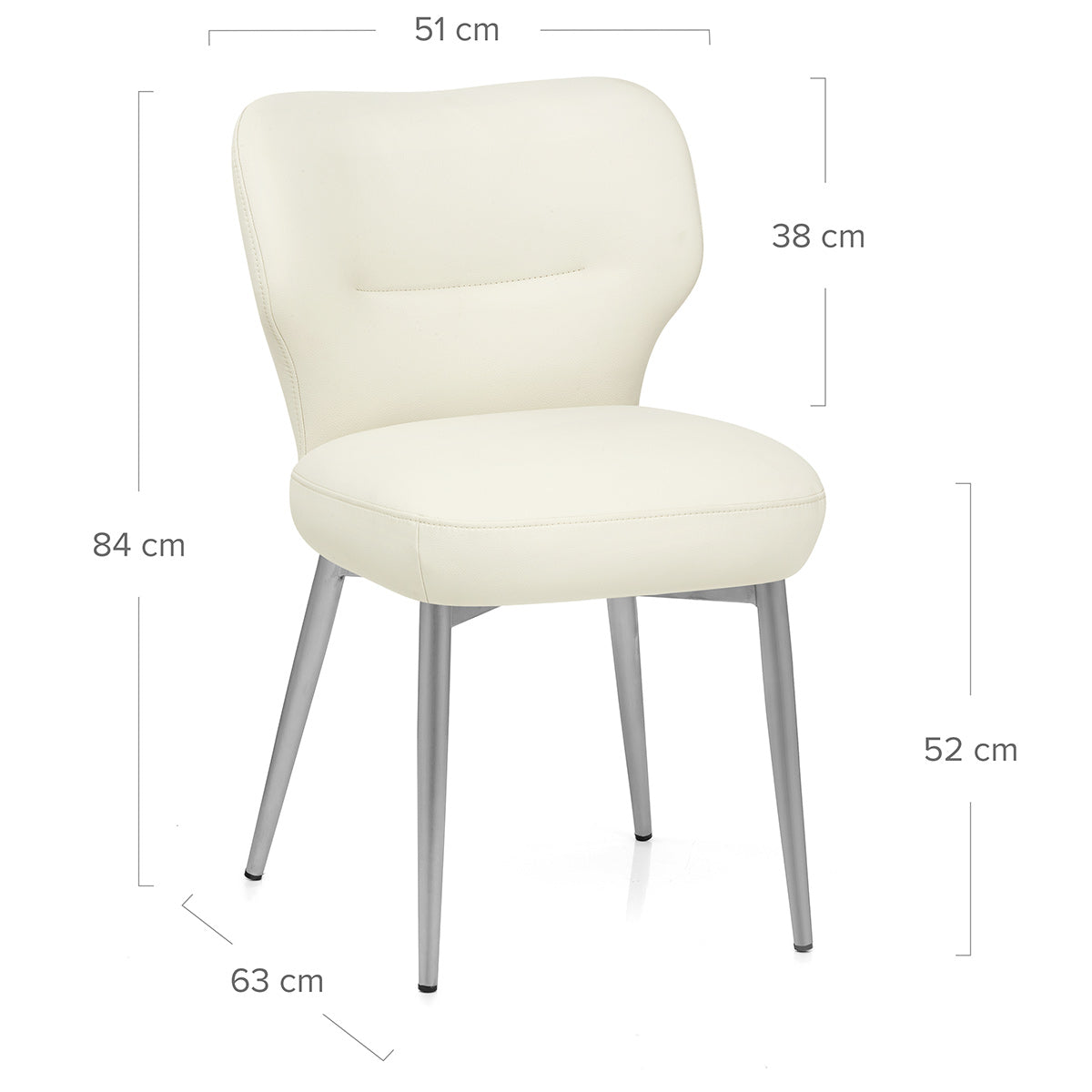 Silla Eco Piel - Maddie Crema