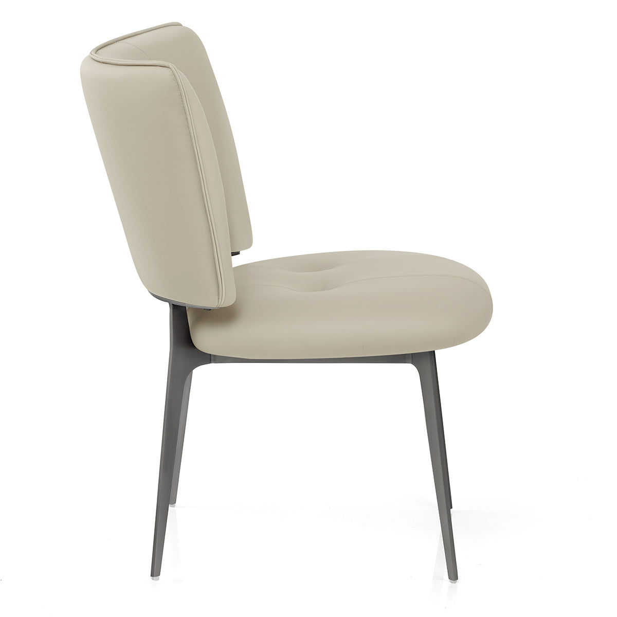 Silla Eco Piel - Ellis Gris Pardo