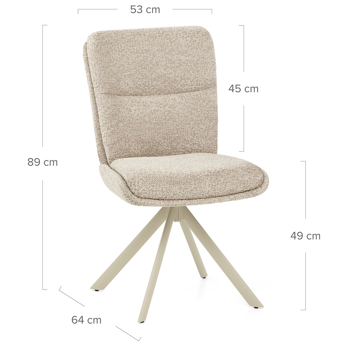Silla Tela - Epsom Crema