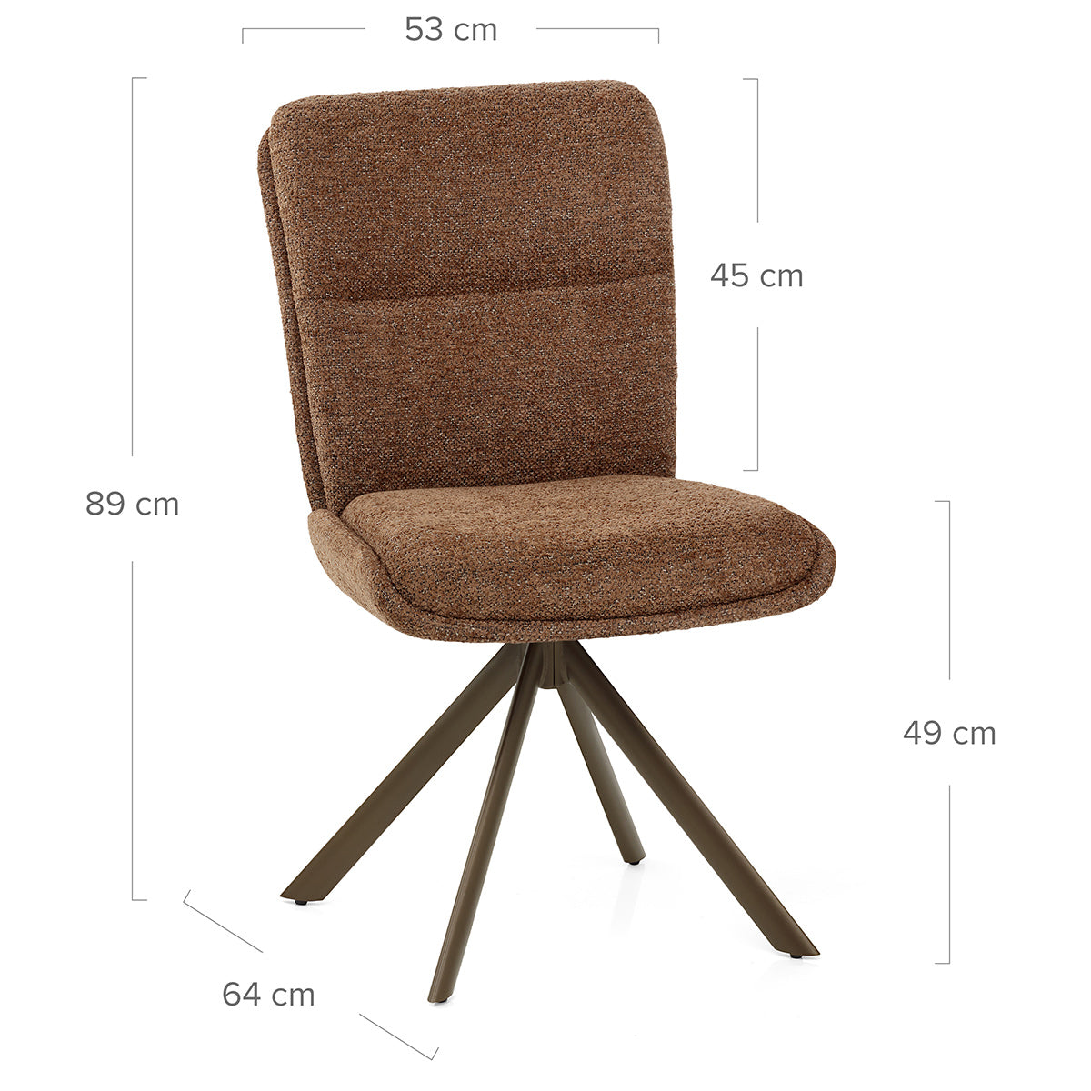 Silla Tela - Epsom Marrón