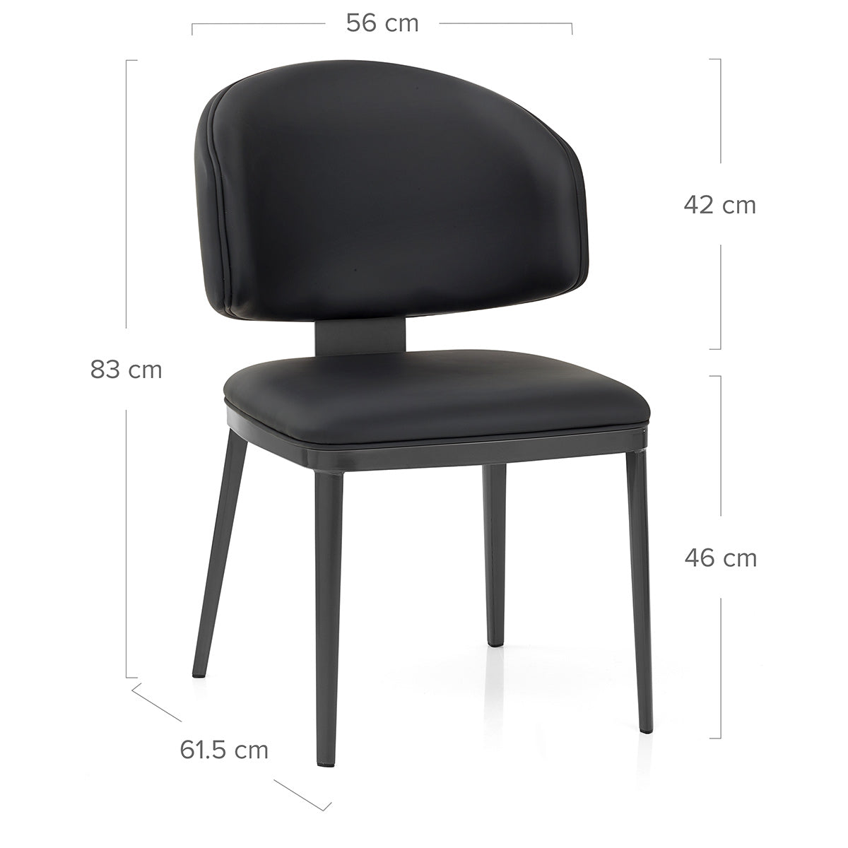 Silla Grafito - Elton Negro