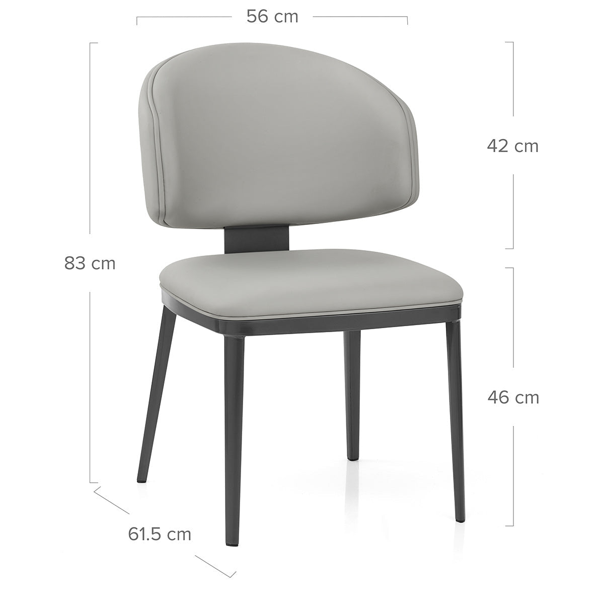 Silla Grafito - Elton Gris