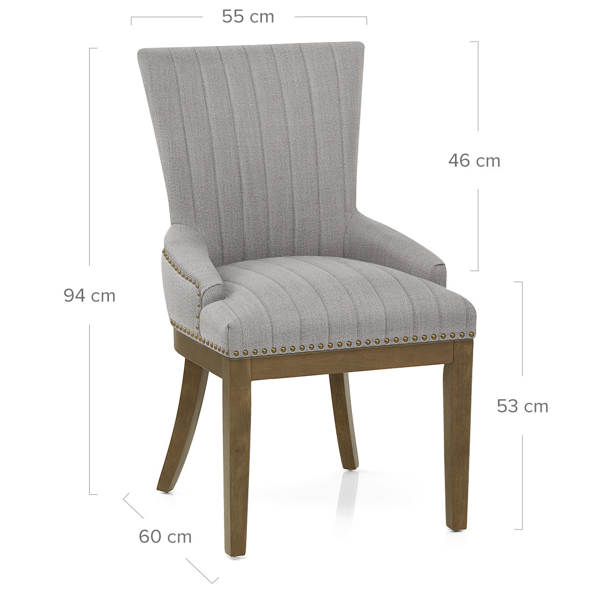 Silla Tela Roble - Chiltern Gris