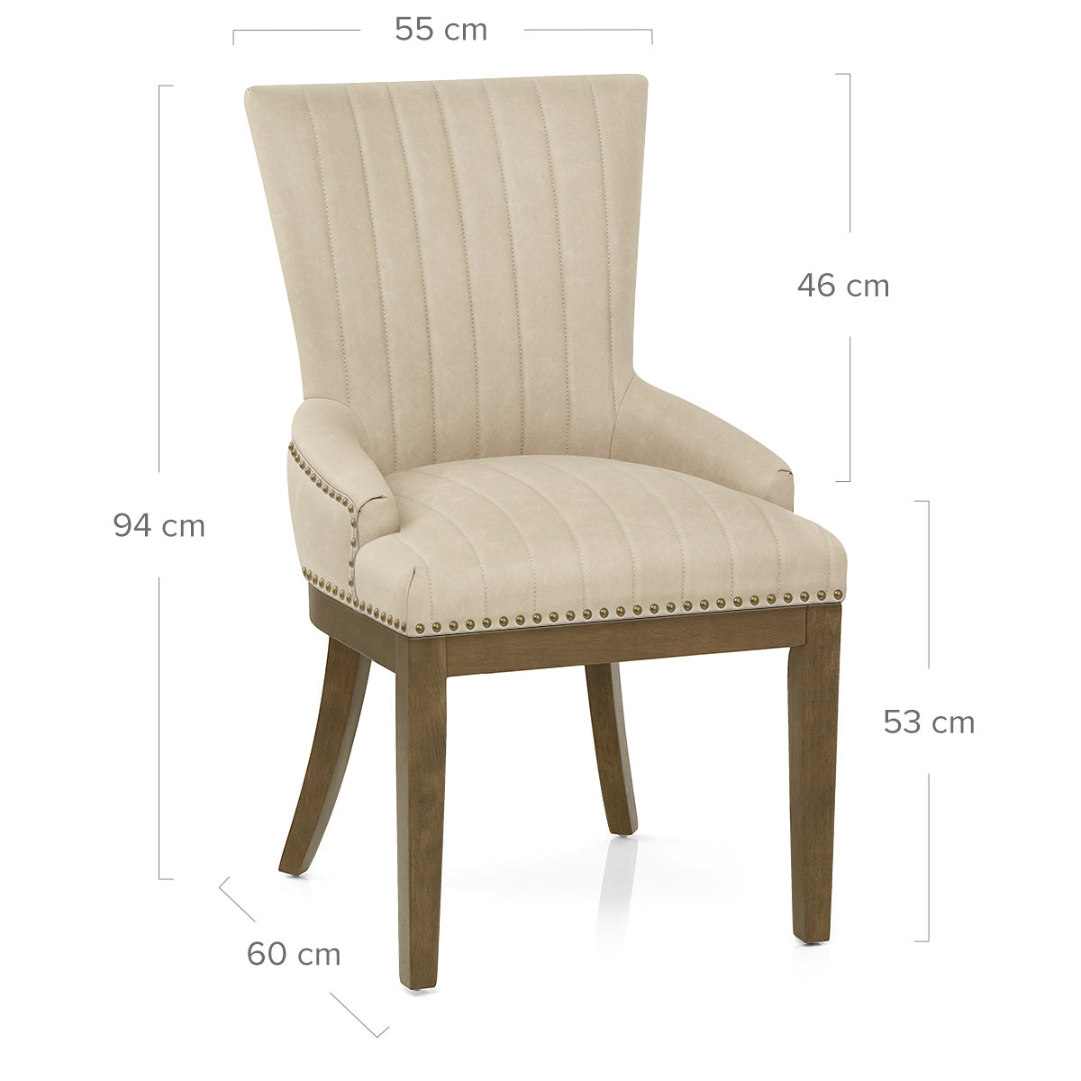 Silla Polipiel Roble - Chiltern Crema