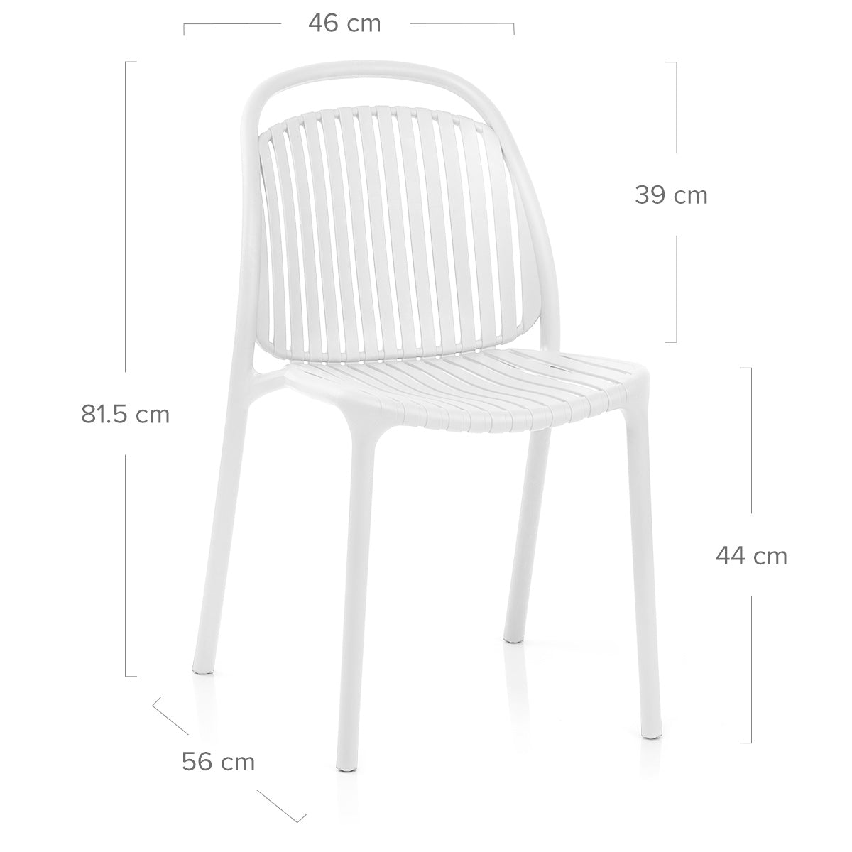 Silla Resina Exterior - Arlo Blanco